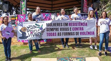 Dia da Mulher: SEEBCG-MS participa de ato por igualdade de direitos e contra a violência