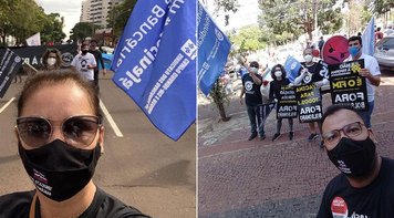 Bancários participam de mobilização nacional por vacina contra a Covid-19