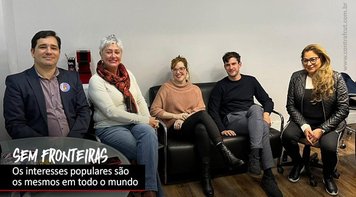 Internacional Progressista visita a Contraf-CUT