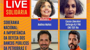 Fetec-CUT/CN participa nesta segunda 5, às 21h, de live para discutir soberania nacional