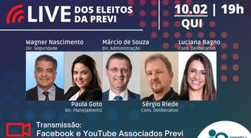 Live nesta quinta 10, às 19h, discute redução da taxa de carregamento e as estratégias da Previ para os planos