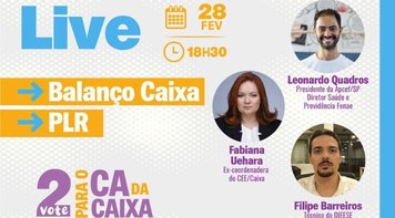 Lucro da Caixa de 2023 foi de R$ 11,7 bi; acompanhe live sobre balanço e PLR nesta quarta 28