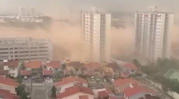 Manaus vive emergência climática com tempestade de areia