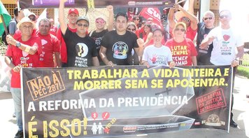 Bancários RO se unem a milhares em protesto contra reforma da previdência