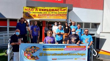 Bancários de Rondônia protestam contra decisões unilaterais do Santander que adoecem trabalhadores