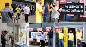 Funcionários do Banco do Brasil fazem paralisação de 24 horas em Mato Grosso