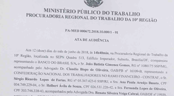 Sindicato participa de audiência no MPT sobre descomissionamento de caixas