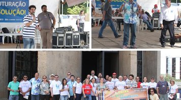 Dia de Luta pela Caixa 100% pública reúne empregados de todo país