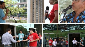 Empregados realizam Dia Nacional de Luta contra reajuste arbitrário no Saúde Caixa