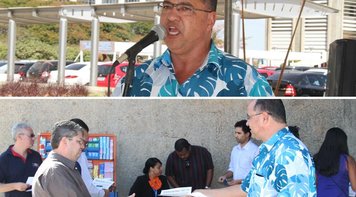 Gilberto Occhi toma posse, e Sindicato e Fetec/CN fazem ato em defesa da Caixa