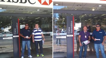 Sindicato protesta contra demissões do HSBC