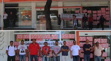 Com apoio dos bancários, vigilantes fecham agências do Itaú por cumprimento de acordo coletivo de trabalho