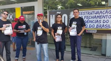 Sindicato e Mosqueiro juntos contra o fechamento do Banco do Brasil