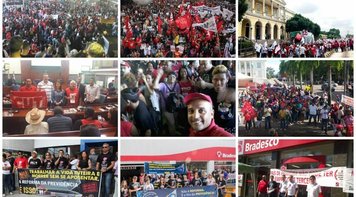 Centenas de milhares protestam nas ruas nesta sexta e preparam a greve geral de 28 de abril