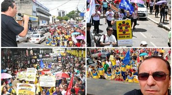 Passeata marca o Dia Nacional de Paralisação Contra as Reformas