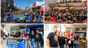 Bancários aderem à Greve Geral e bancos ficam fechados em Campo Grande MS