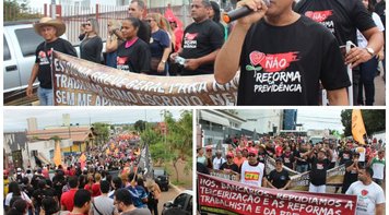 GREVE GERAL: Bancários RO se unem a milhares para protestar contra perda de direitos