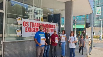 SEEB-MT realiza ato em defesa do Banco do Brasil e denuncia ataques