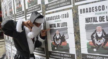 Bancários do Rio realizam protestos e paralisações contra demissões no Itaú e Bradesco