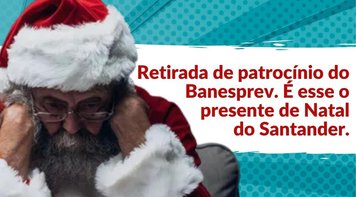 Trabalhadores protestam contra ataques do Santander aos aposentados