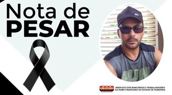 Seeb Rondônia e Fetec-CUT/CN lamentam com pesar morte do diretor de base Cosmo Aderaldo