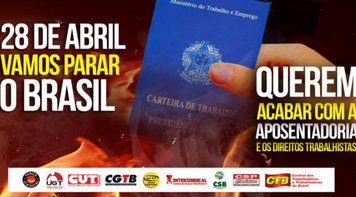 Os bancários vão aderir à greve geral no dia 28 de abril