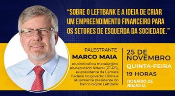 Palestra sobre LeftBank encerra nesta quinta 25, às 19h, curso de formação da Fetec-CUT/CN. Assista aqui ao vivo