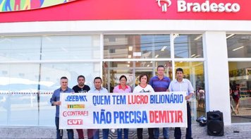 Bancários de MT lutam contra demissões no Bradesco