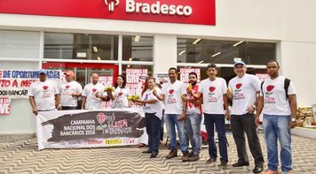 Bancários MT protestam contra a proposta dos banqueiros