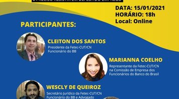 Sindicato realiza Plenária Online nesta sexta-feira para discutir a Reestruturação do BB