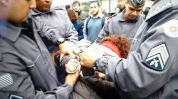 PM prende dirigente sindical na Torre Santander em São Paulo