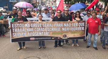 Bancários de Rondônia foram às ruas contra a reforma da previdência