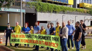 Em mais um protesto no BB, bancários do concurso específico cobram nomeação na TI