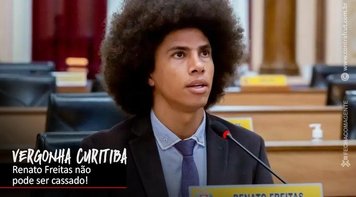 Vereador negro de Curitiba pode ser cassado por participar de protesto