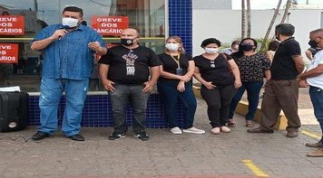 Atividade de paralisação do Banco do Brasil em Rondonópolis