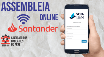 Seeb Acre convoca bancários do Santander