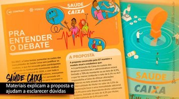 Materiais explicam proposta para o Saúde Caixa