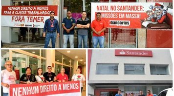 Bancários PA paralisam Santander por descumprir CCT