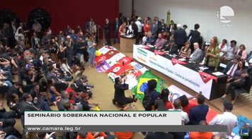 Seminário aprova calendário de mobilização em defesa da soberania e contra as privatizações