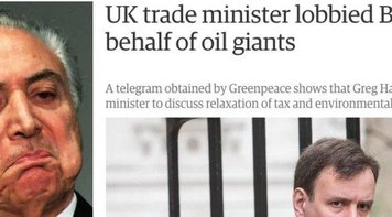 Bomba: Inglaterra mudou regra do pré-sal e Temer cedeu a lobby da Shell 