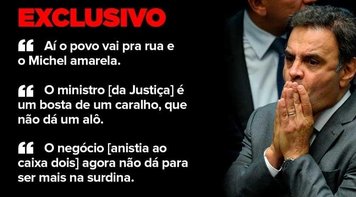 Veja diálogos em que Aécio trama anistia ao caixa 2 e obstrução à Lava Jato com Joesley
