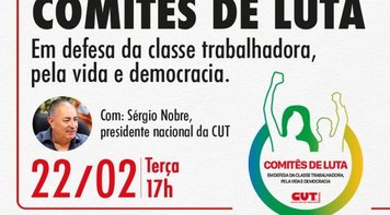 Live de lançamento dos Comitês em defesa da classe trabalhadora será nesta terça 