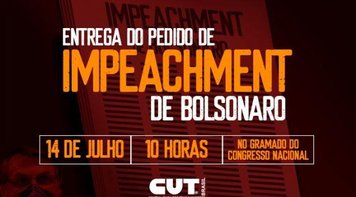 CUT e movimentos sociais entregam ao Congresso pedido de impeachment de Bolsonaro nesta terça 14