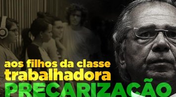 Plano de Guedes para juventude é precarização do trabalho com baixa remuneração 