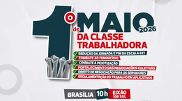1° de Maio da Classe Trabalhadora será no Eixão do Lazer