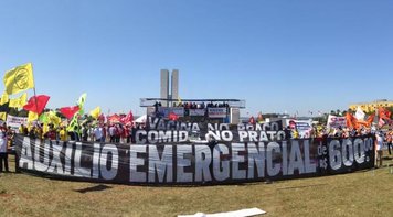 Ato unificado das centrais em Brasília denuncia governo genocida de Bolsonaro 