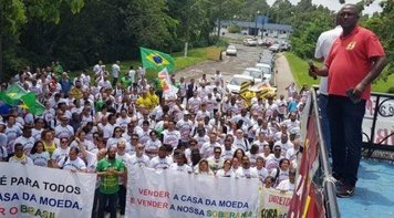 Trabalhadores da Casa da Moeda param produção por direitos e contra privatização 