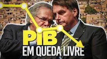 Governo Bolsonaro/Guedes fracassa, PIB cai 0,1%  e país entra em recessão técnica 