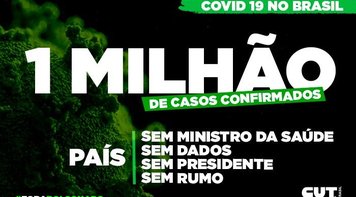 Brasil tem mais de um milhão de pessoas contaminadas por Covid-19