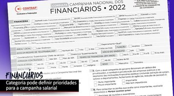 Consulta definirá prioridades da campanha dos financiários